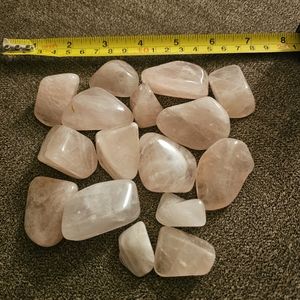 Lot of Rose Quartz Tumbles Crystal Stone Rock